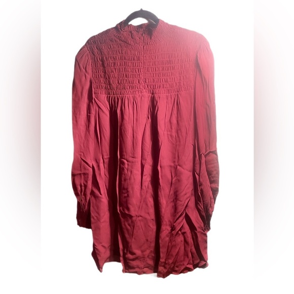 Reformation Branded Es Turtleneck Trendy Lightweight Plus Plum Midi dress 2X - Picture 4 of 6